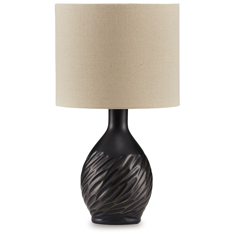 Garinton – Ceramic Table Lamp Black