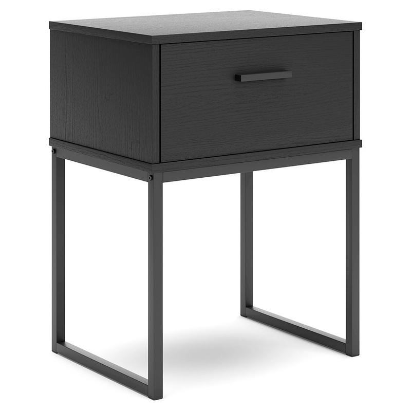 Socalle – One Drawer Night Stand Black