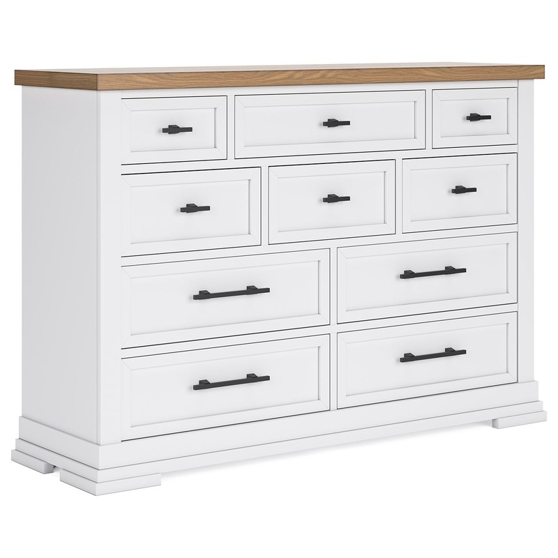 Ashbryn – White / Natural – Dresser