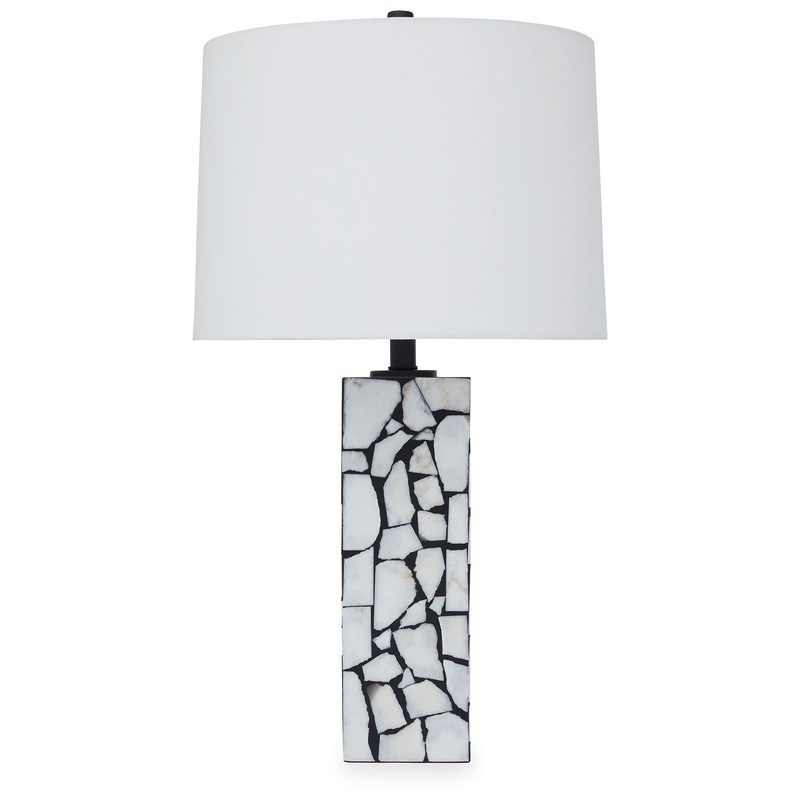 Macaria – White / Black – Marble Table Lamp