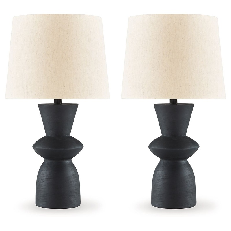 Scarbot – Distressed Black – Paper Table Lamp (Set of 2)