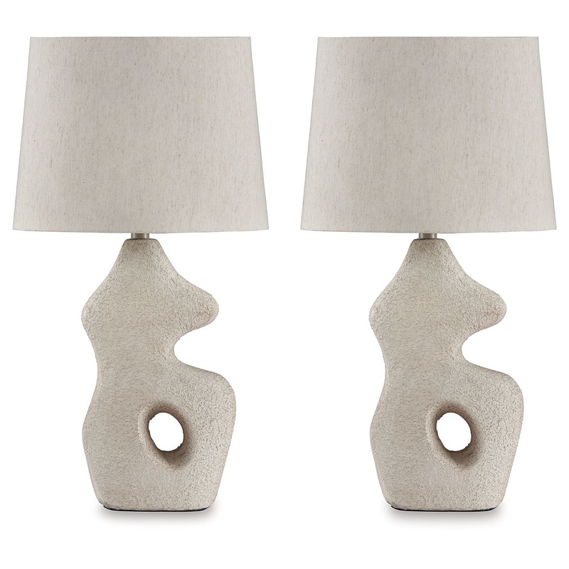 Chadrich – Antique Beige – Paper Table Lamp (Set of 2)