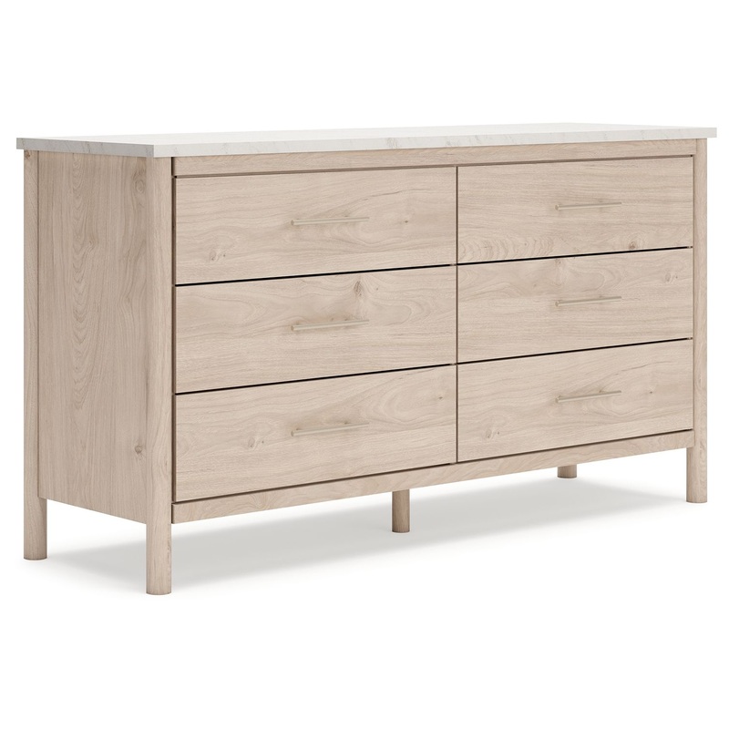 Cadmori – Six Drawer Dresser Beige