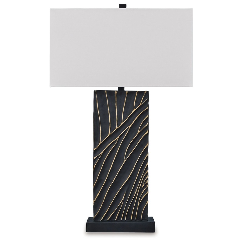 Bartlen – Black / Gold Finish – Poly Table Lamp