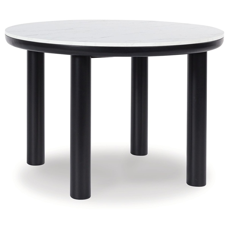 Xandrum – Black – Round Dining Room Table