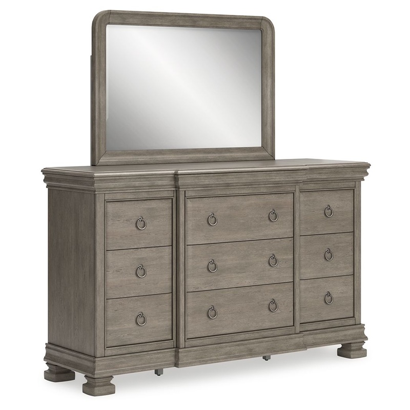 Lexorne – Gray – Dresser And Mirror