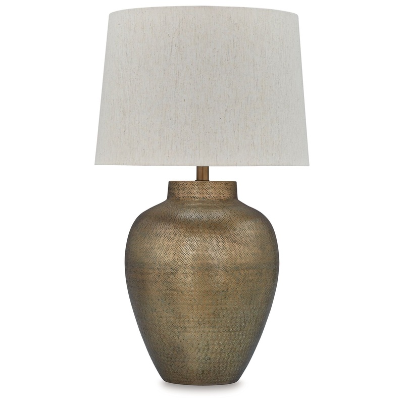 Madney – Antique Gold Finish – Metal Table Lamp