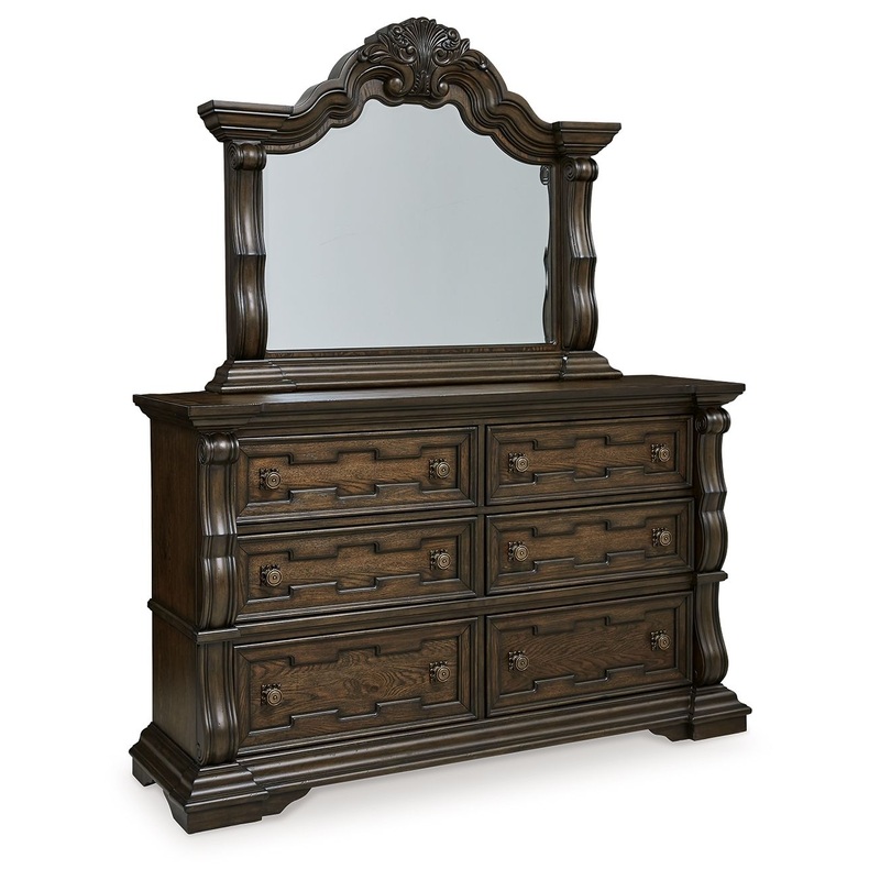 Maylee – Dark Brown – Dresser And Mirror