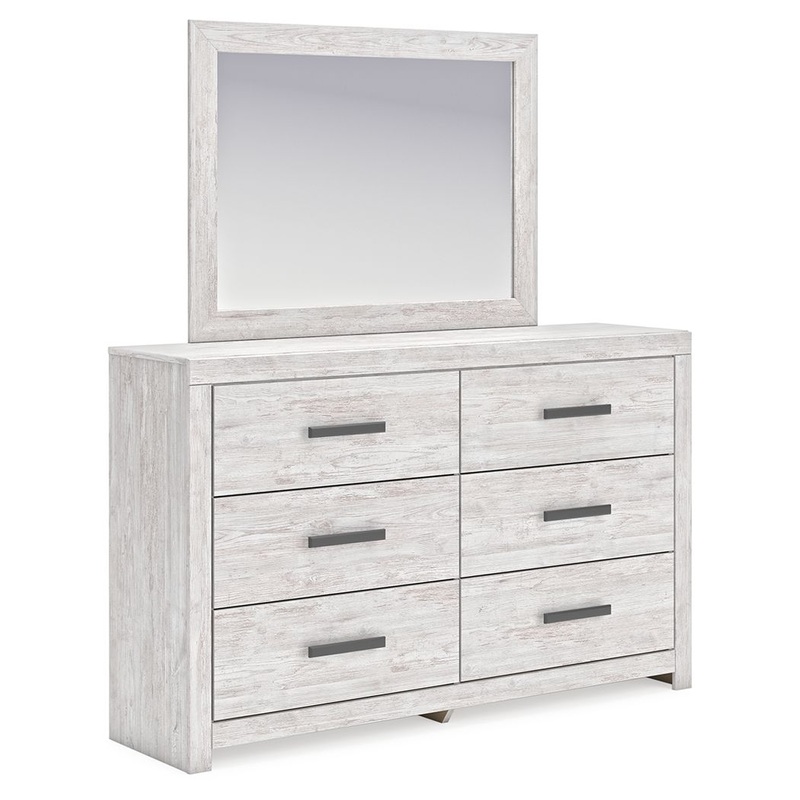 Cayboni – Whitewash – Dresser And Mirror