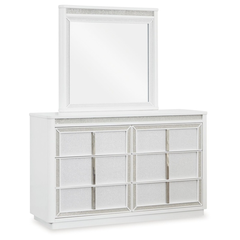 Chalanna – White – Dresser And Mirror