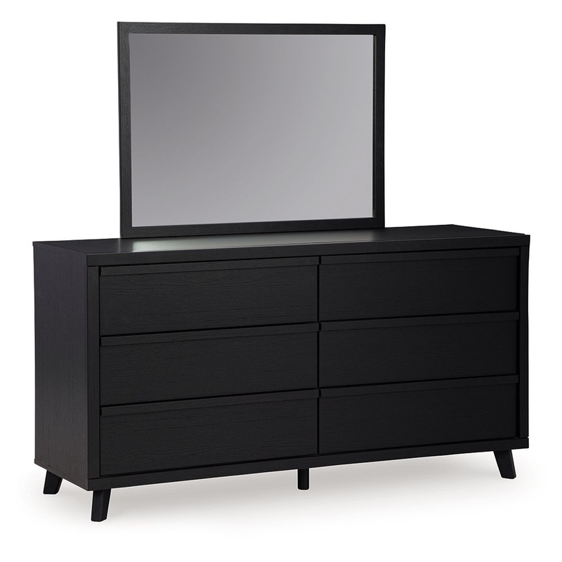 Danziar – Black – Dresser And Mirror
