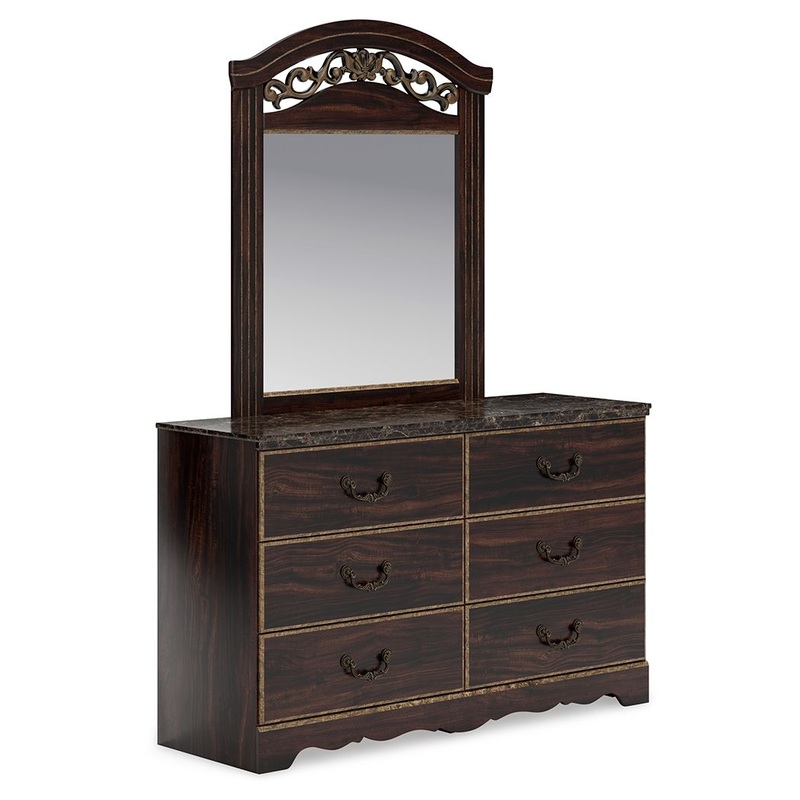 Glosmount – Two-tone – Dresser And Mirror