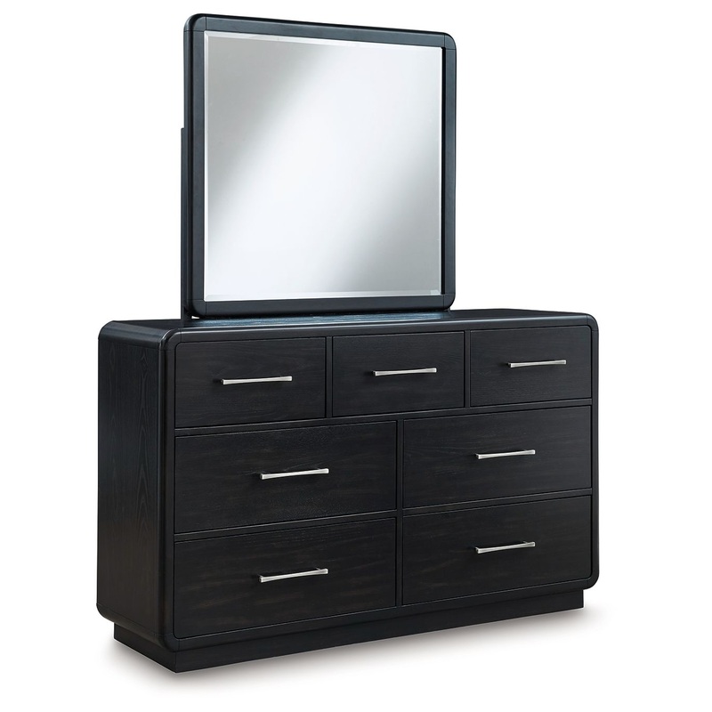 Rowanbeck – Black – Dresser And Mirror