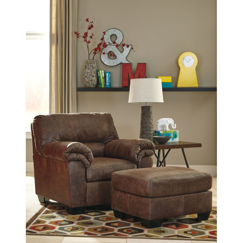Bladen – Chair, Ottoman Dark Brown