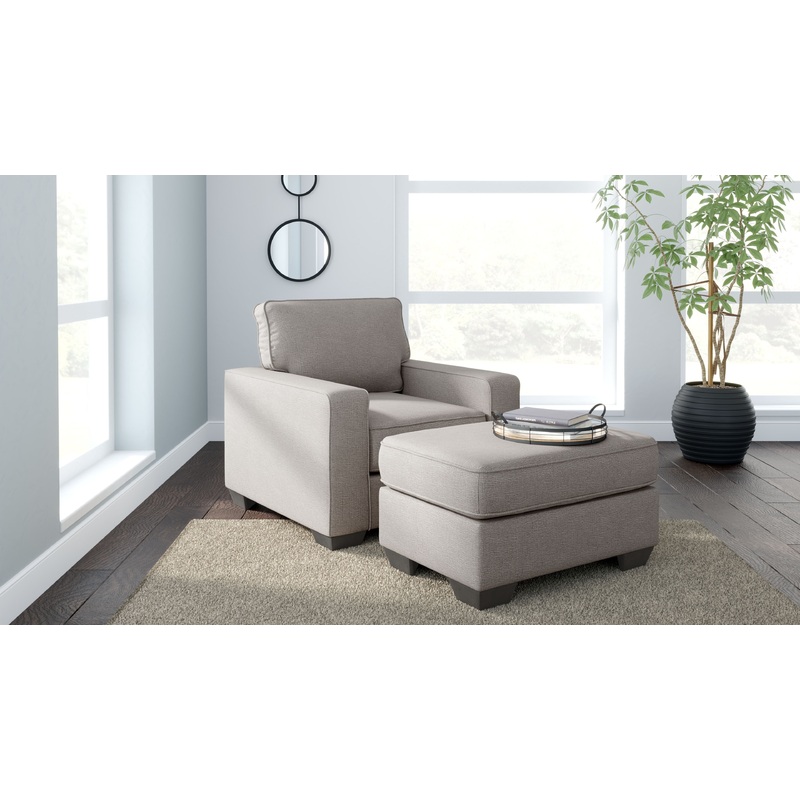 Greaves – Chair, Ottoman Gray