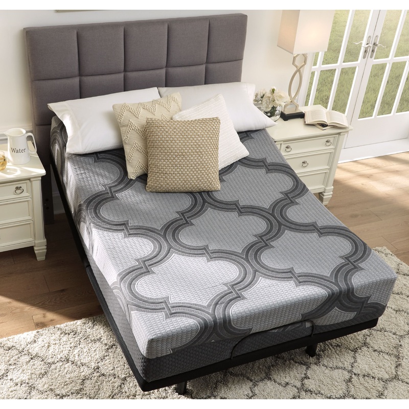 1100 Series – Hybrid Mattress, Adjustable Base Dark Gray