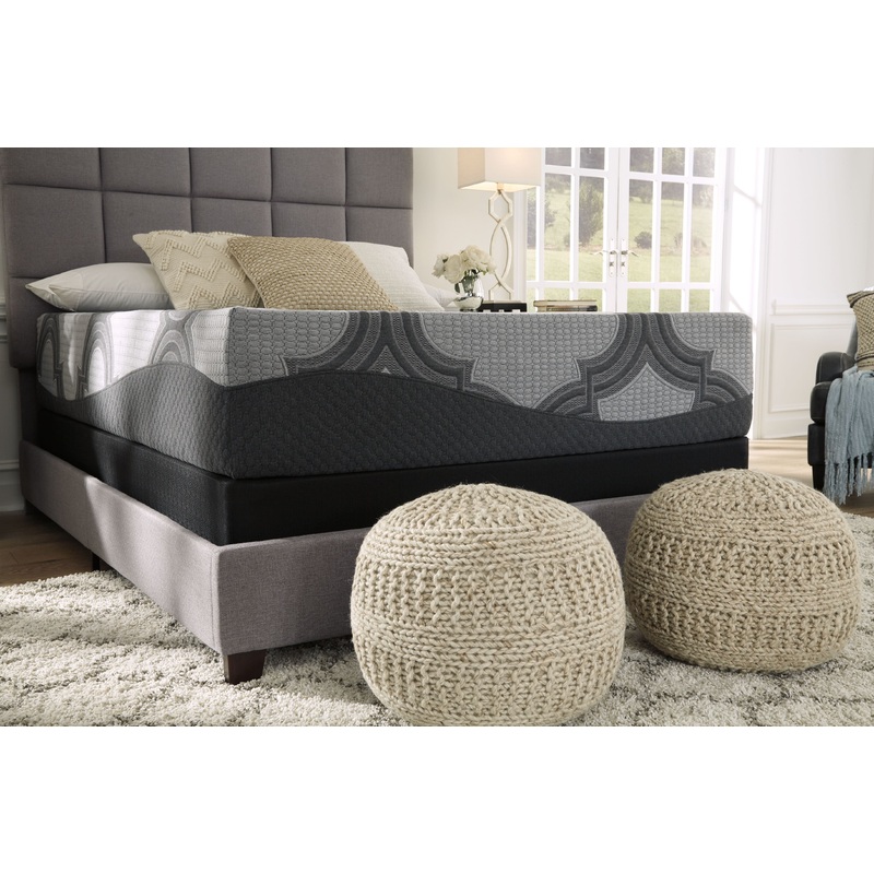 1100 Series – Hybrid Mattress, Foundation Dark Gray