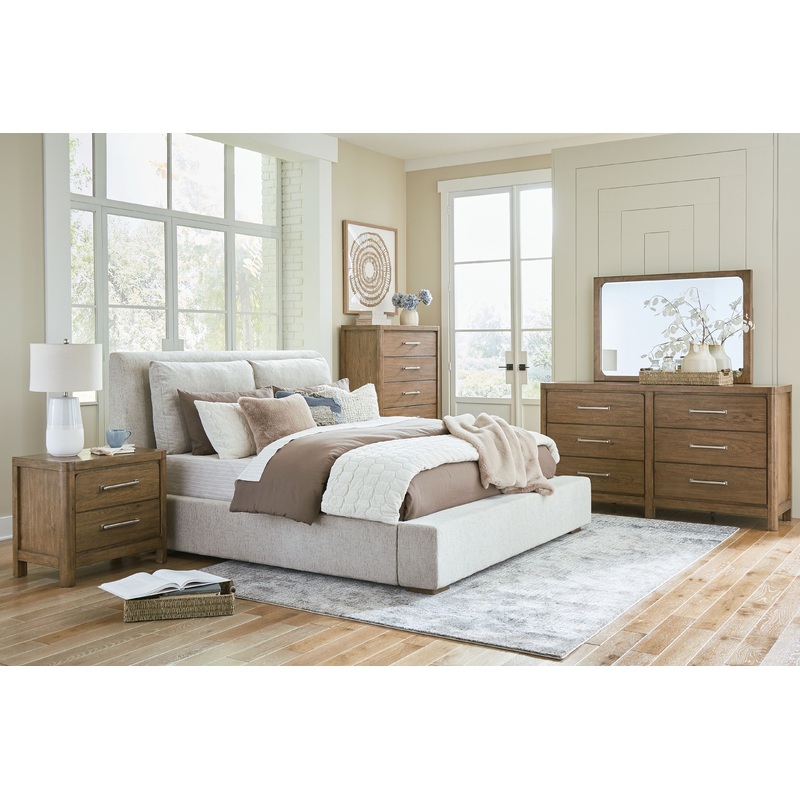 Cabalynn – Upholstered Bedroom Set Light Brown