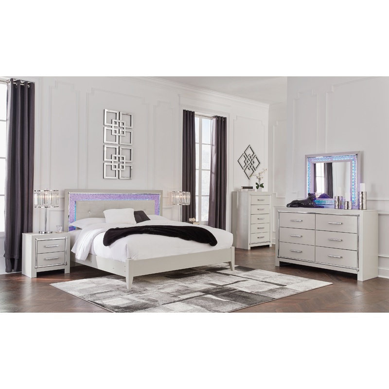 Zyniden – Upholstered bed Pearl Silver