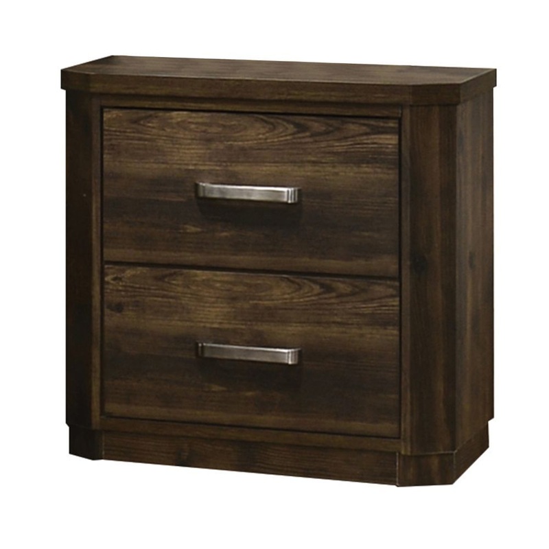 Elettra – Nightstand – Rustic Walnut