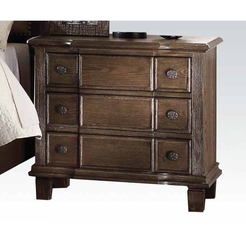 Baudouin – Nightstand – Weathered Oak