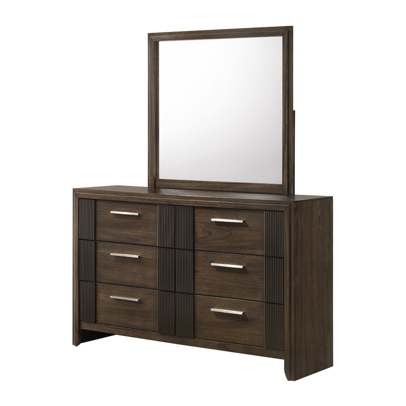 Carlton – Dresser & Mirror – Brown