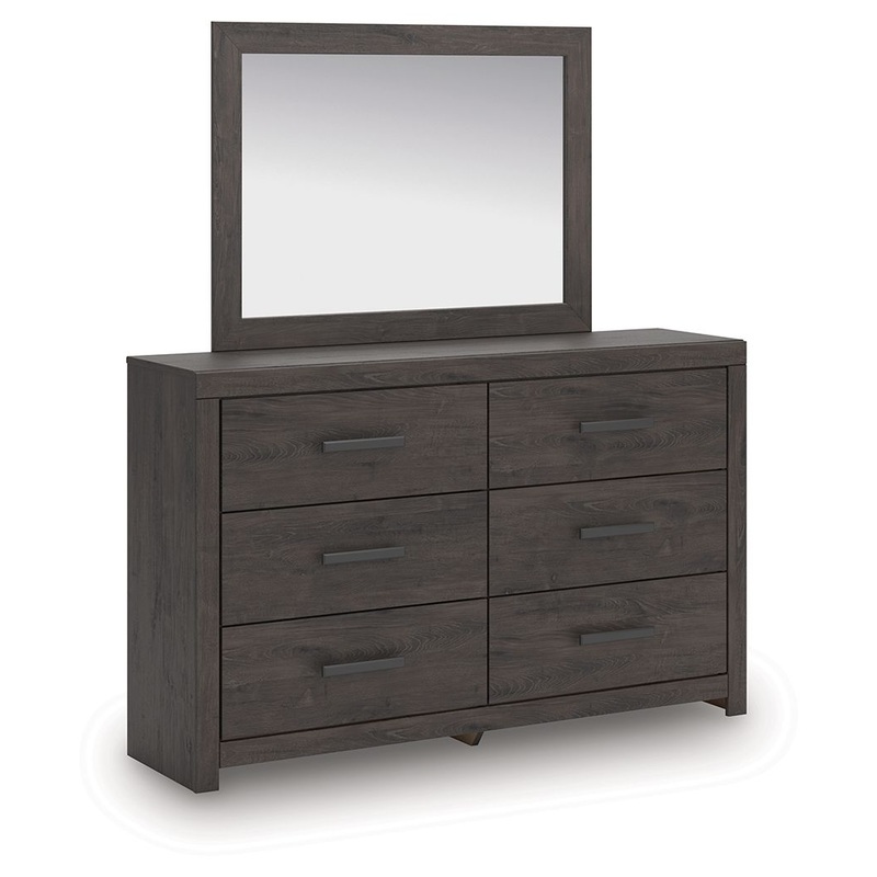 Prendonea – Charcoal – Dresser and Mirror