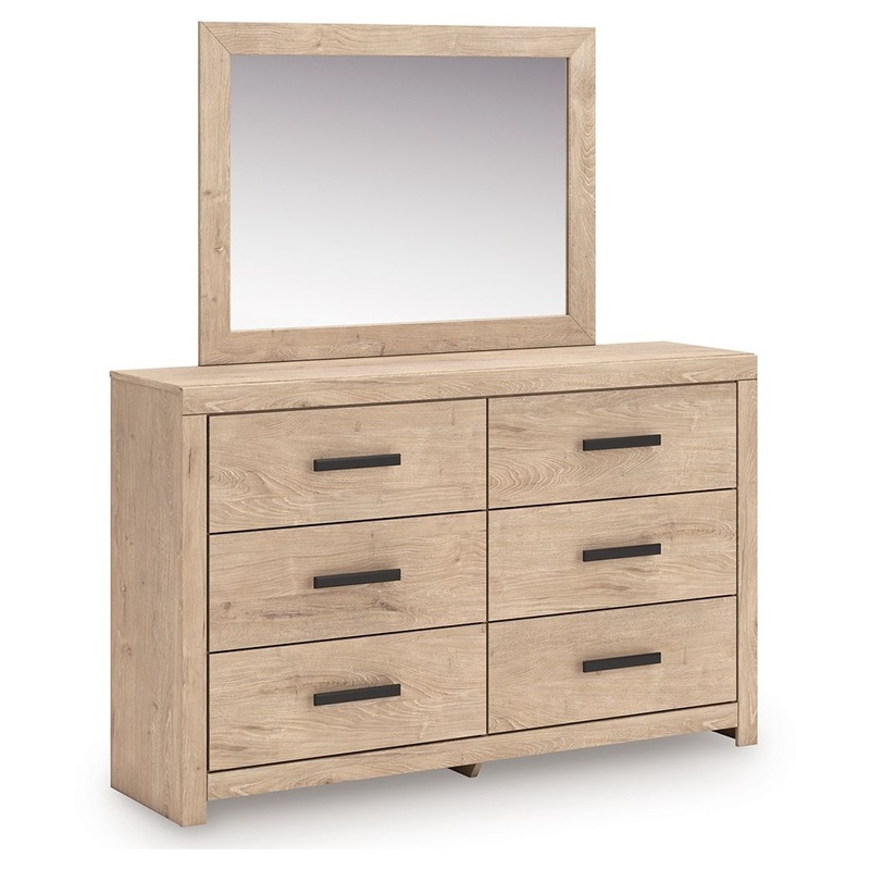 Sanginlane – Tan – Dresser and Mirror