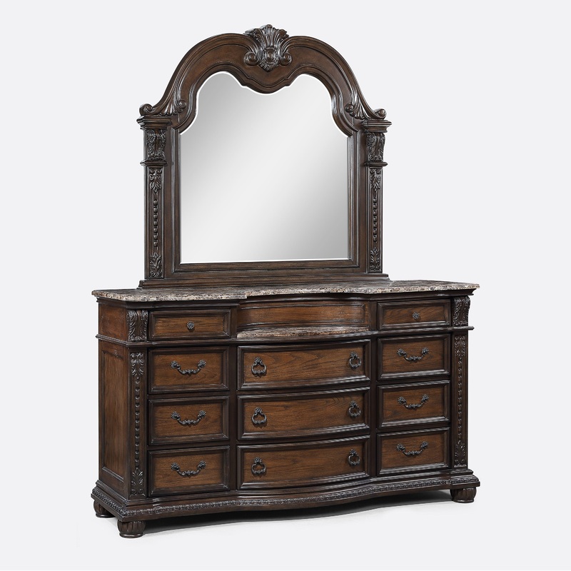 Stanley – Dresser & Mirror – Oak