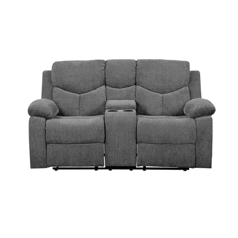 Kalen – Loveseat – Gray Chenille – 39″