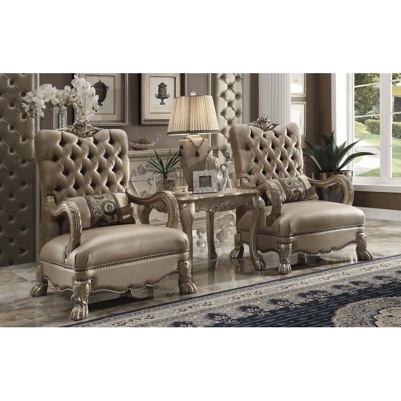 Dresden – Accent Chair w/1 Pillow Bone