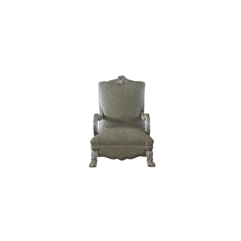 Dresden – Accent Chair – Vintage Bone White & PU