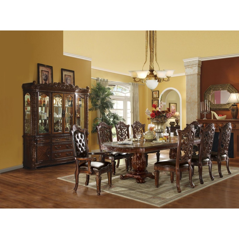 Vendome – Dining Table w/Double Pedestal Cherry