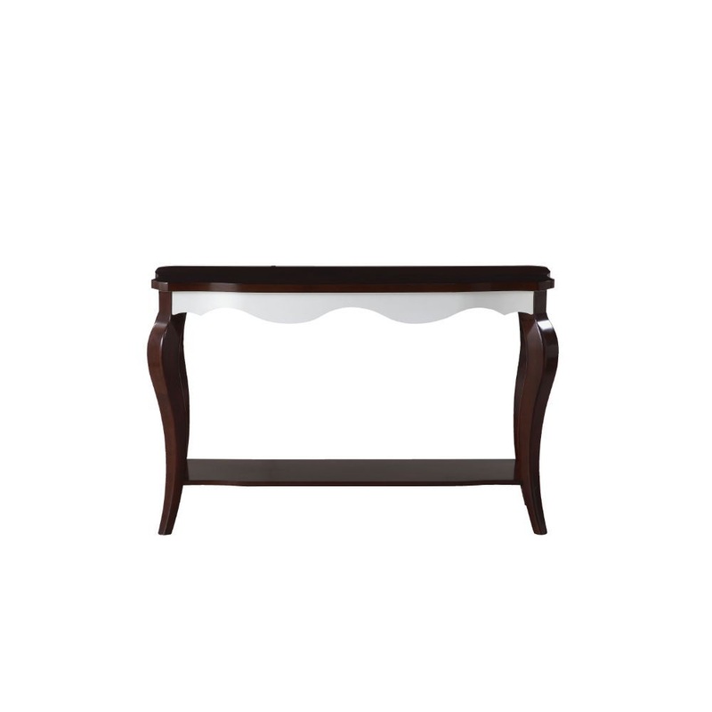 Mathias – Accent Table – Walnut & White