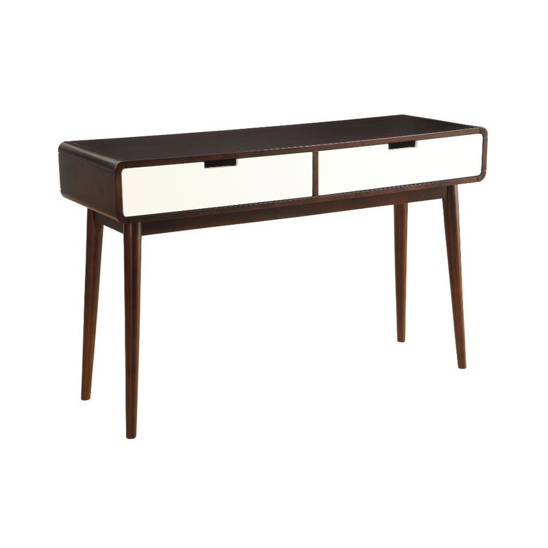 Christa – Accent Table – Espresso & White