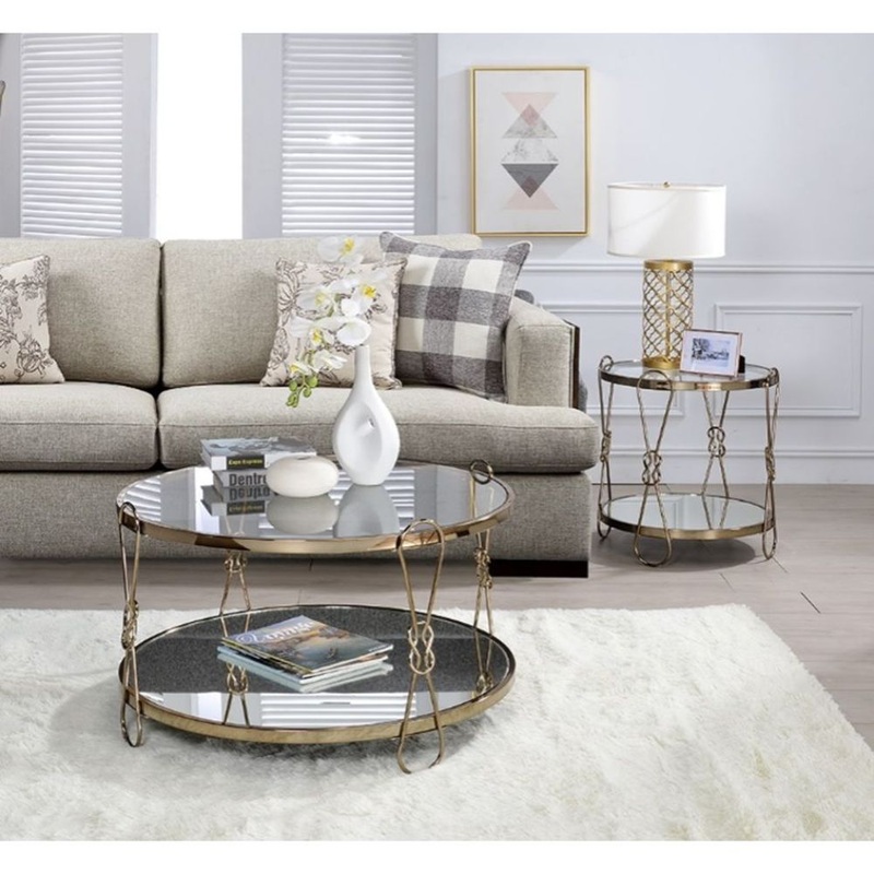 Zekera – Coffee Table – Champagne & Mirrored