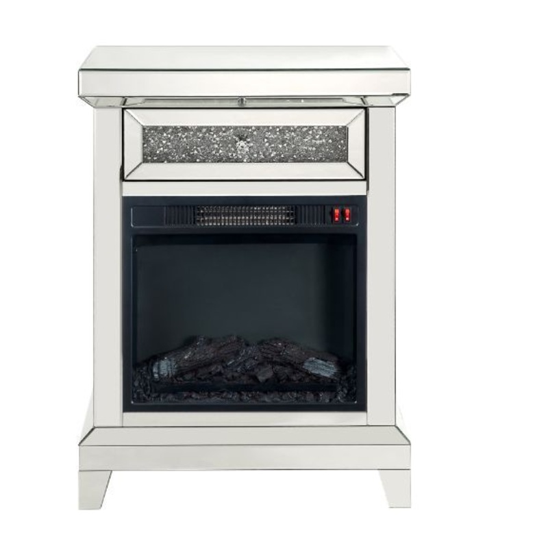 Noralie – Fireplace – Pearl Silver – 35″