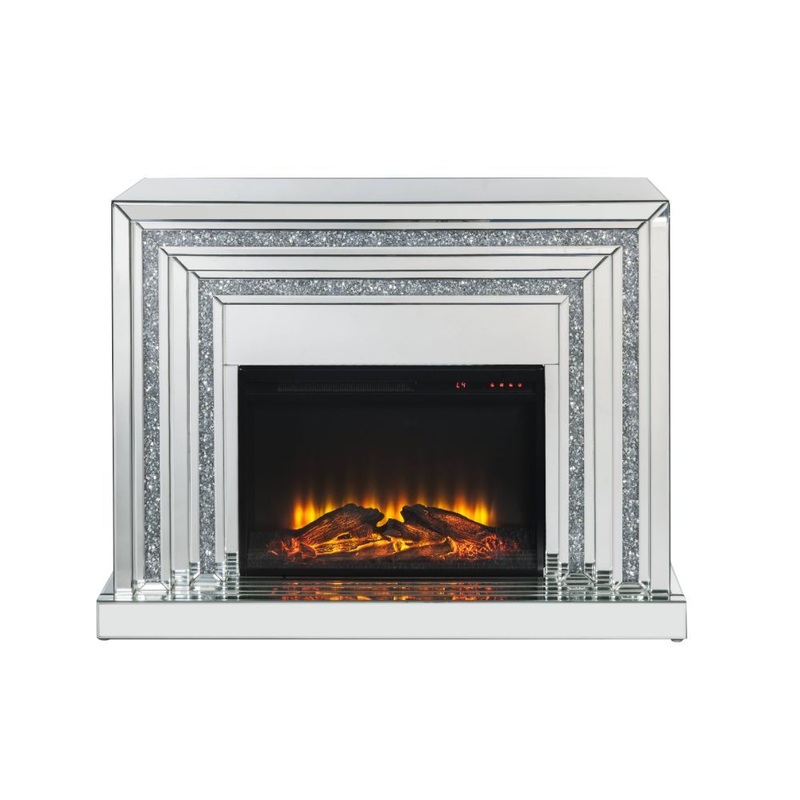 Noralie – Fireplace – Mirrored – Wood – 35″