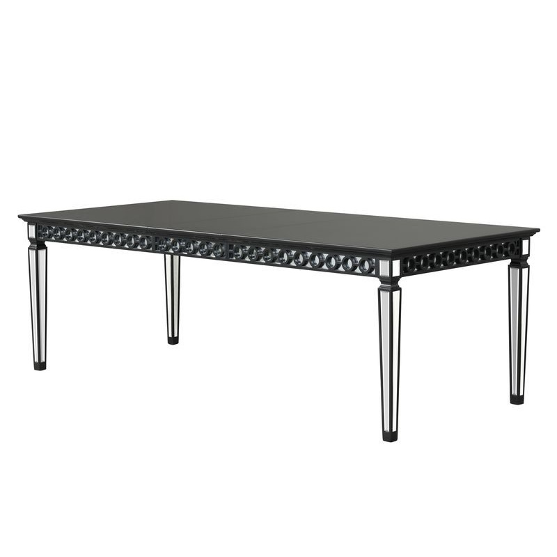 Varian II – Dining Table – Black & Sliver Finish