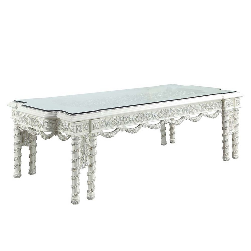 Vanaheim – Dining Table – Antique White Finish