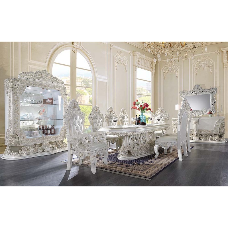 Adara – Dining Table – Antique White Finish