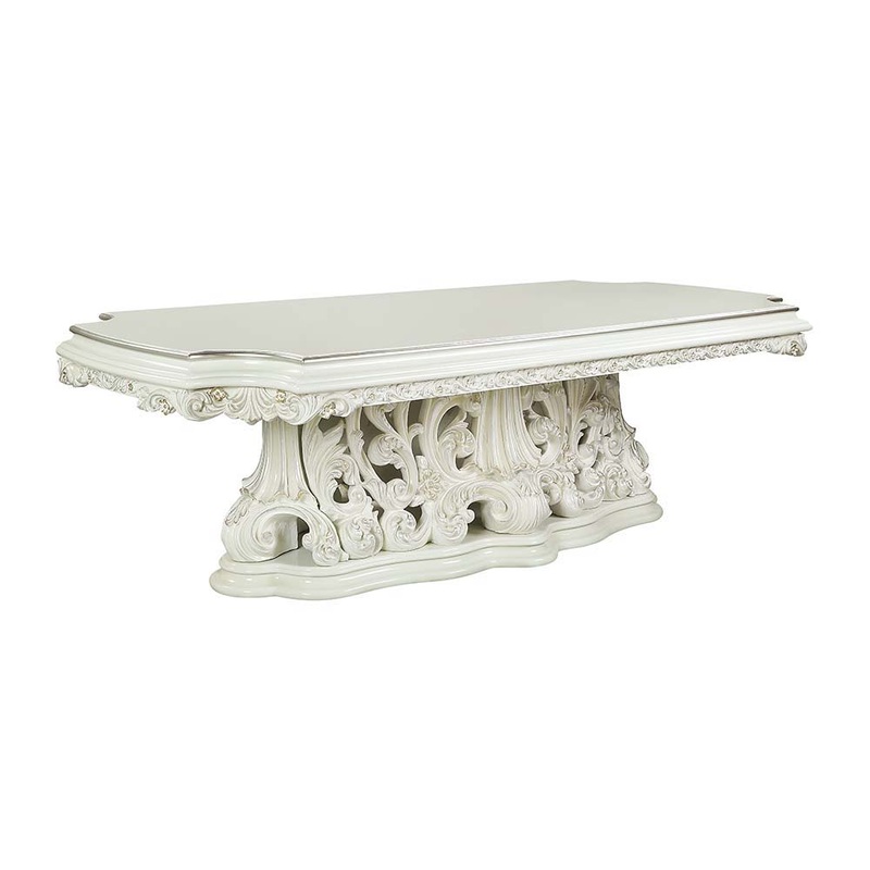 Adara – Dining Table – Antique White Finish