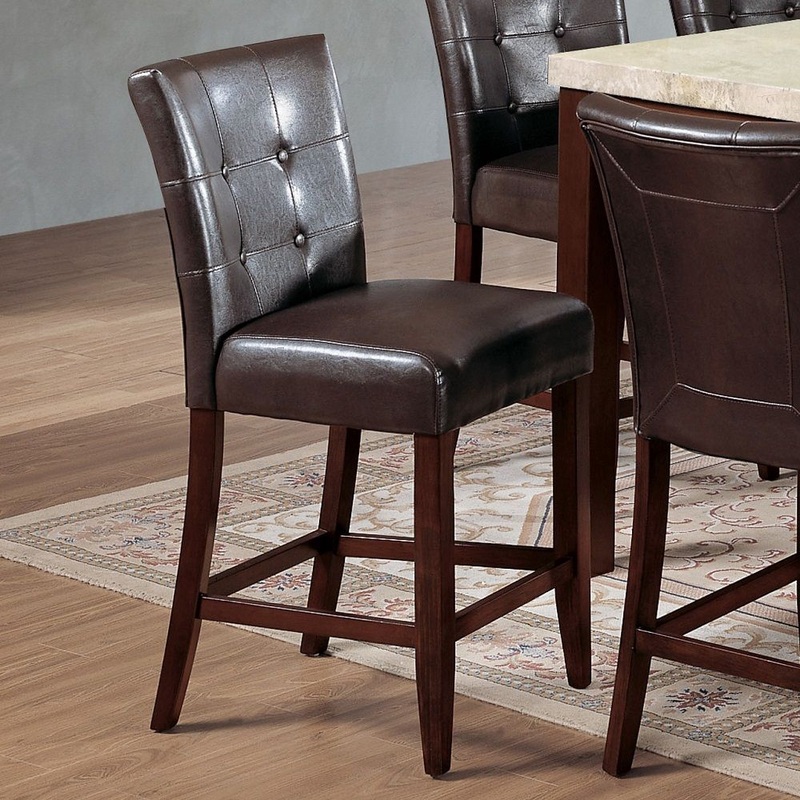 Britney – Counter Height Chair (Set of 2) – Dark Brown – 20″