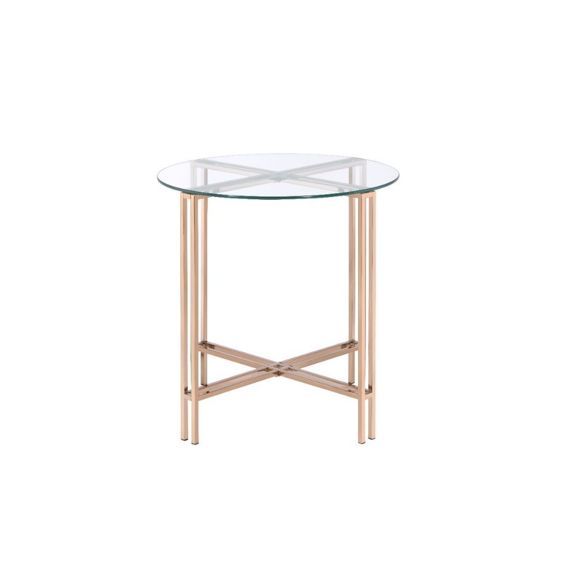 Veises – End Table – Champagne