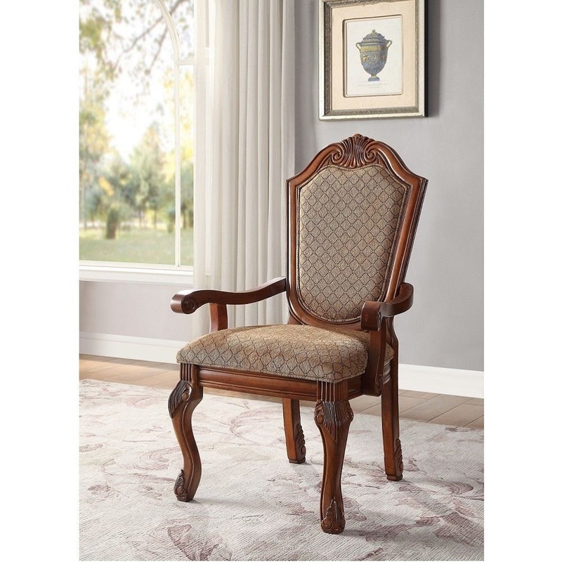 Chateau De Ville – Arm Chair Dark Red