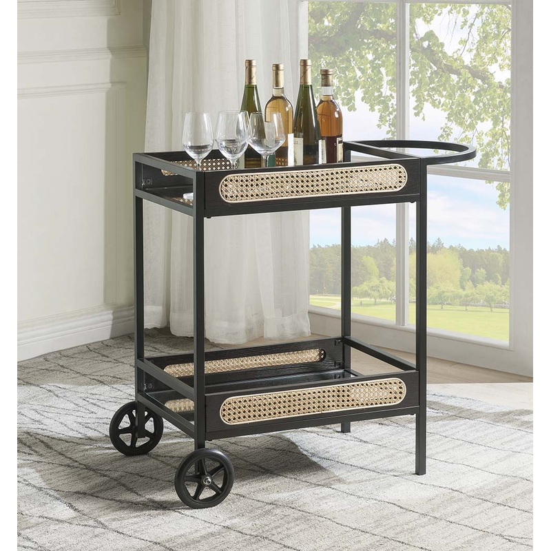Colson – Serving Cart – Black Finish