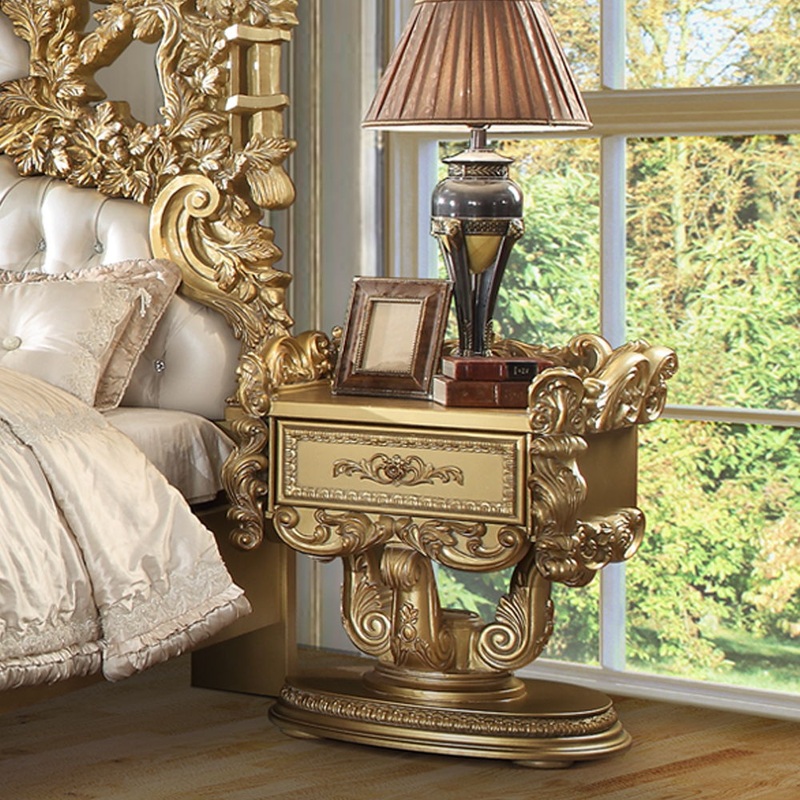 Bernadette – Nightstand – Gold Finish