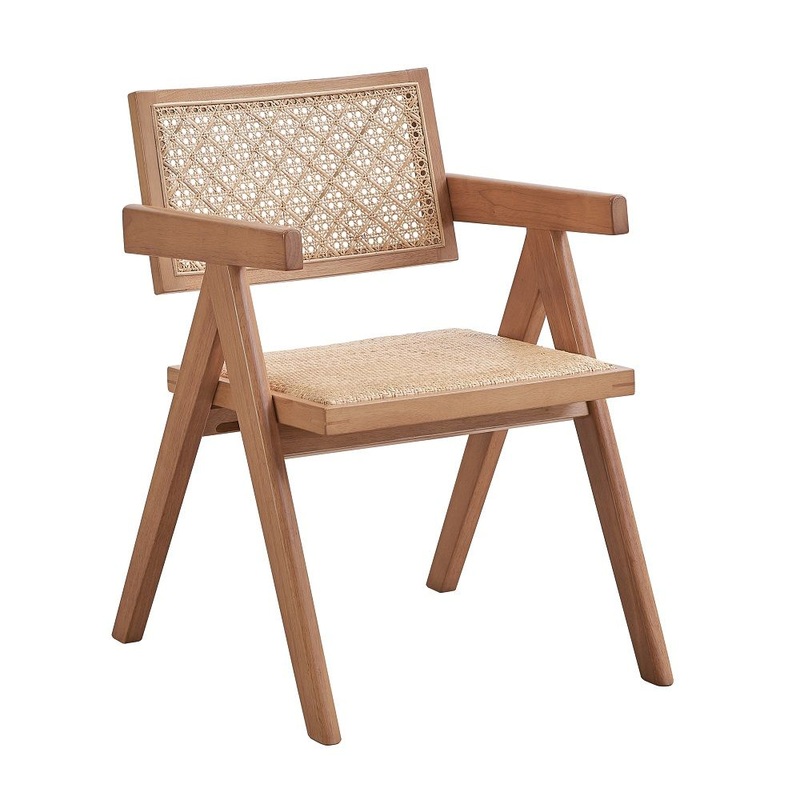 Velentina – Arm Chair (Set of 2) – Rattan & Natural