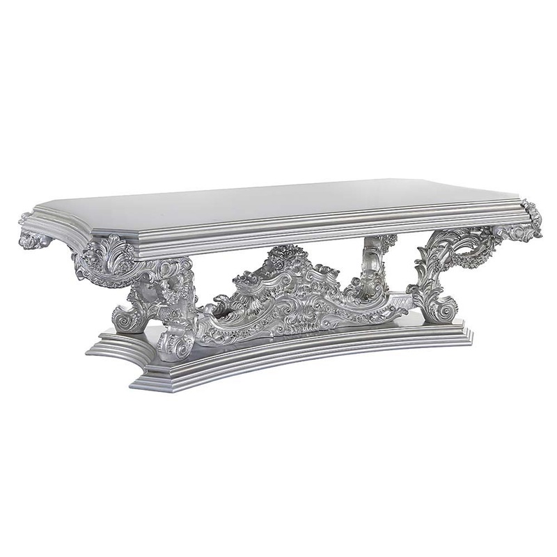 Valkyrie – Dining Table – Antique Platinum