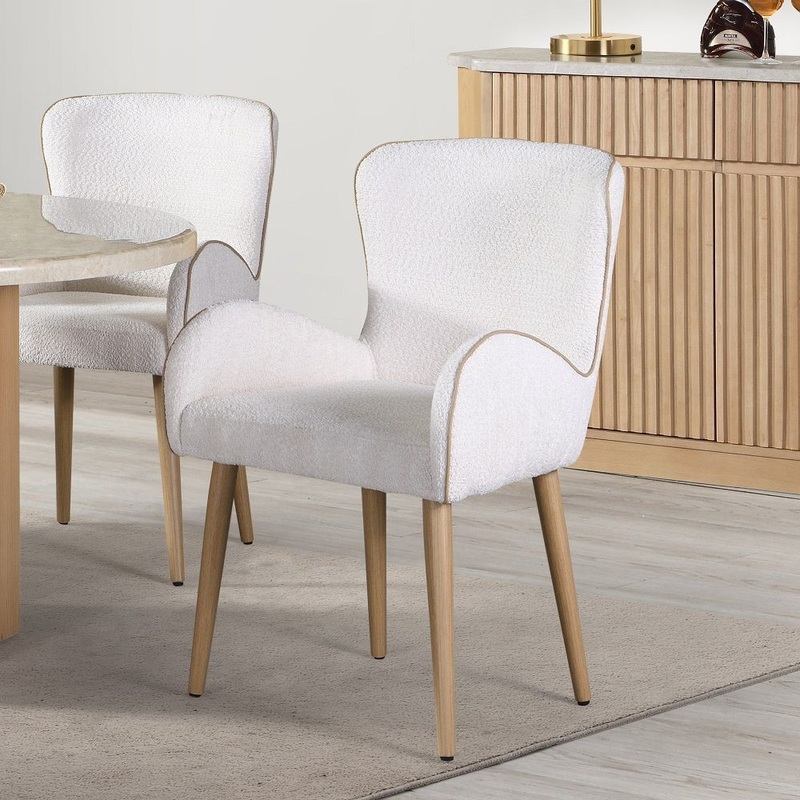 Adalynn – Side Chair (Set of 2) – Gray & Weathered Gray Oak